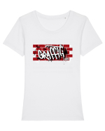Graffiti Love Tricou mânecă scurtă guler larg fitted Damă Expresser
