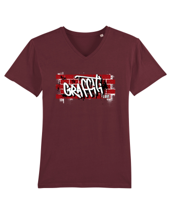 Graffiti Love Burgundy