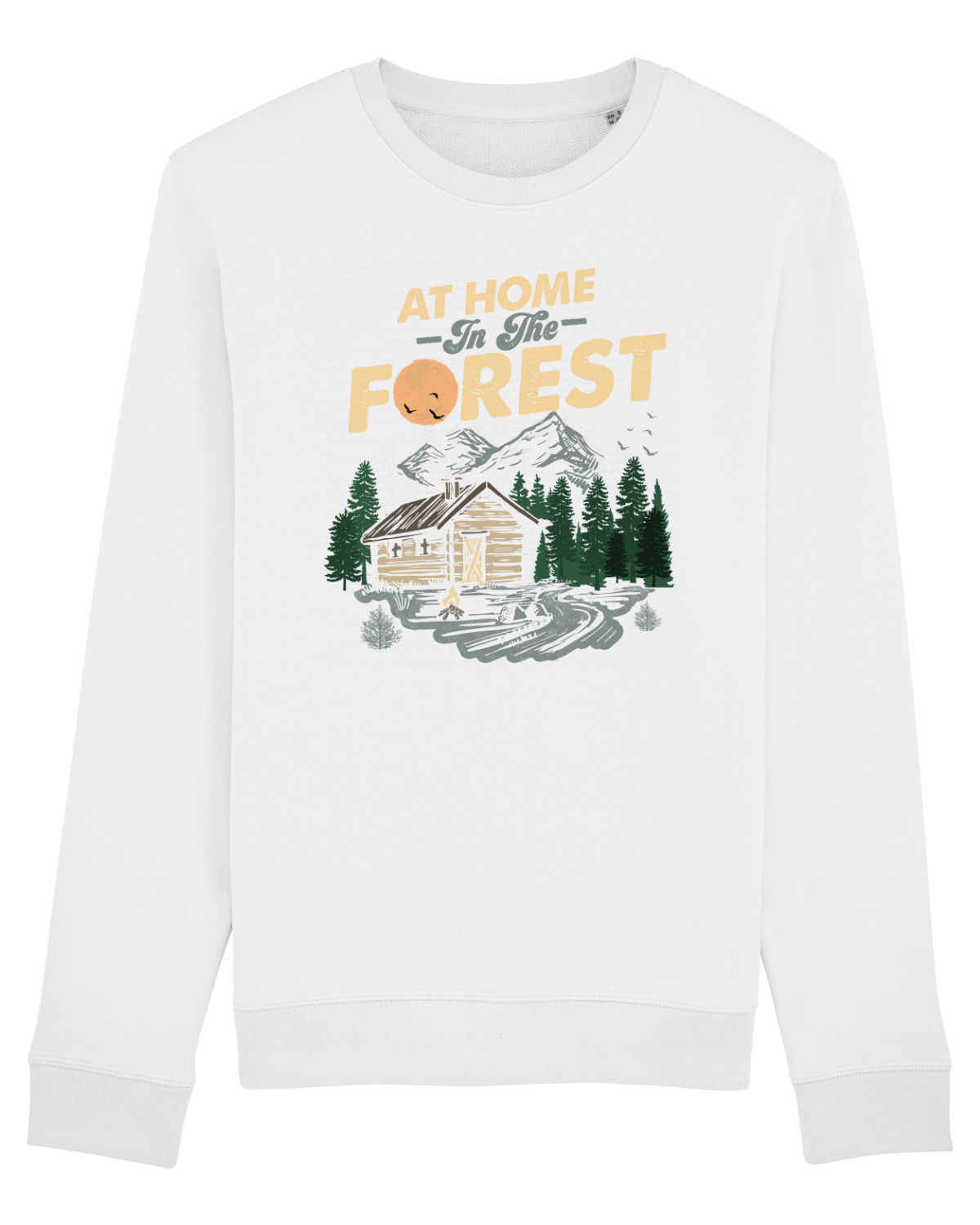 Bluză mânecă lungă Unisex Rise White