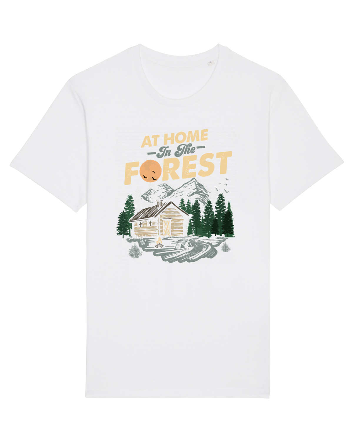 Tricou mânecă scurtă Unisex Rocker White