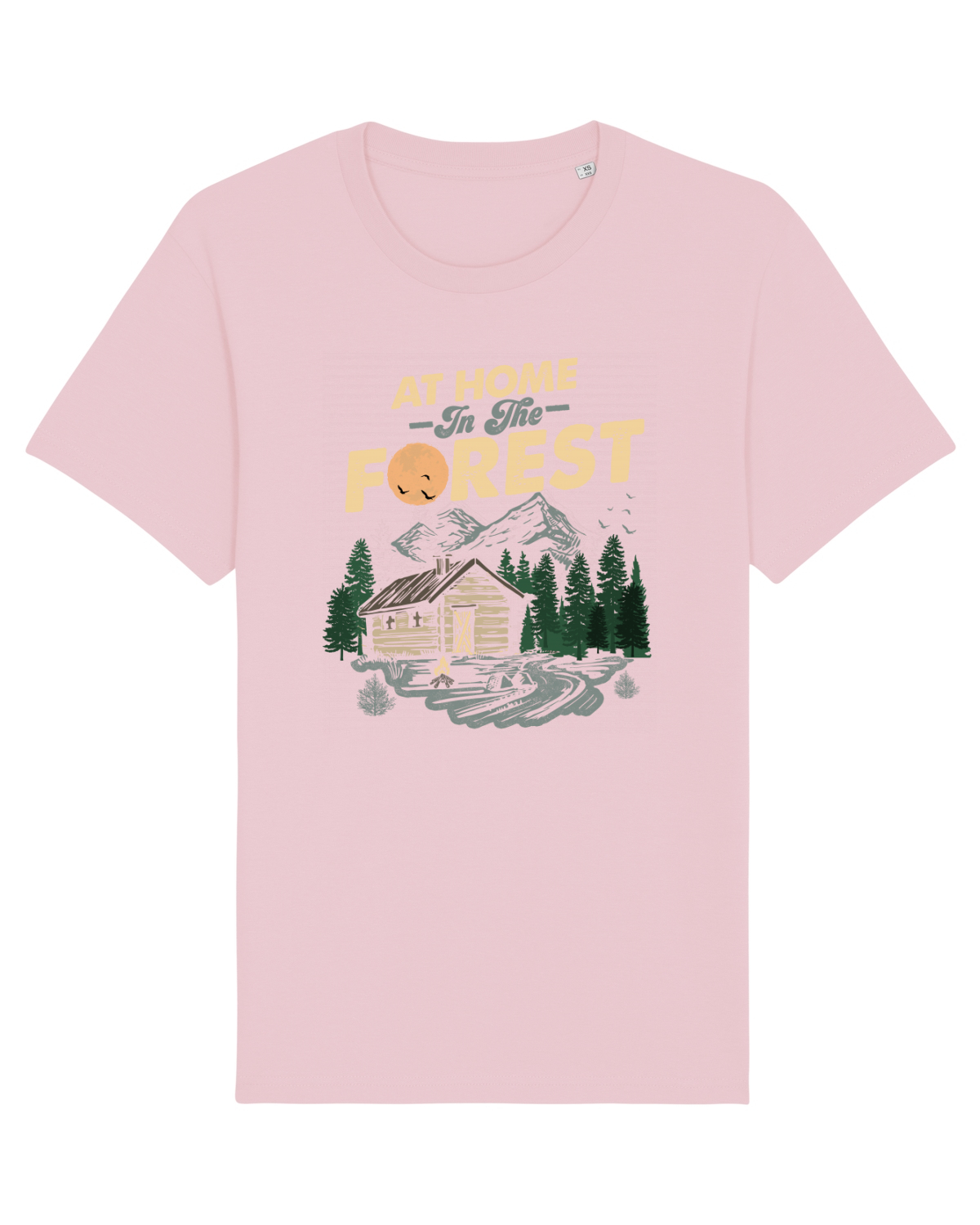 Tricou mânecă scurtă Unisex Rocker Cotton Pink
