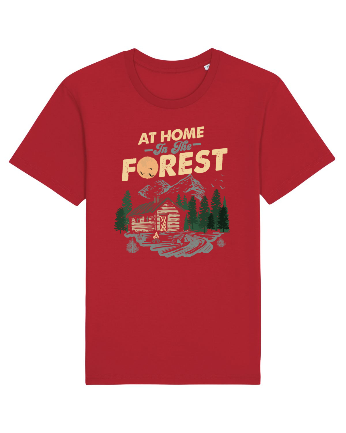 Tricou mânecă scurtă Unisex Rocker Red