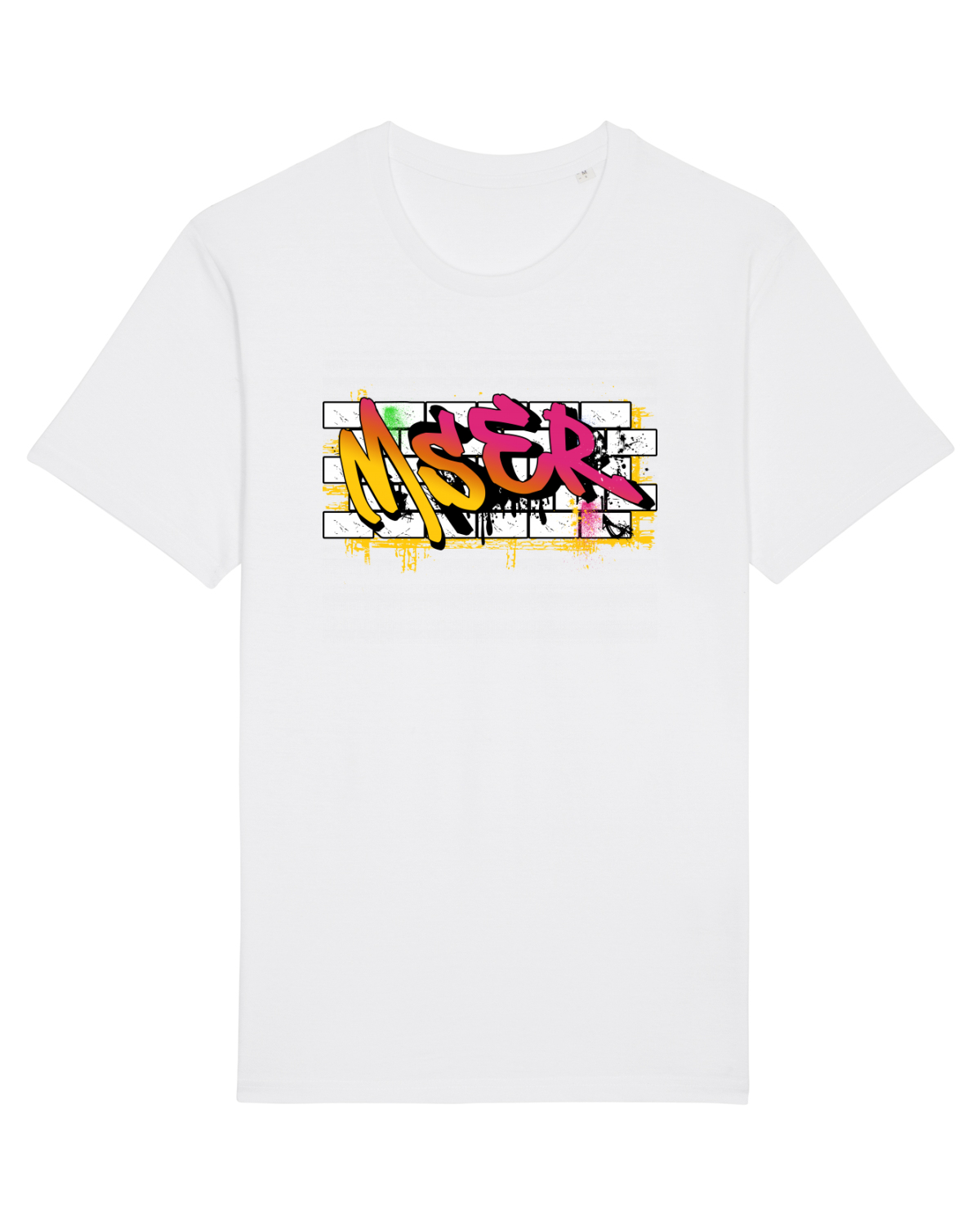 Tricou mânecă scurtă Unisex Rocker White