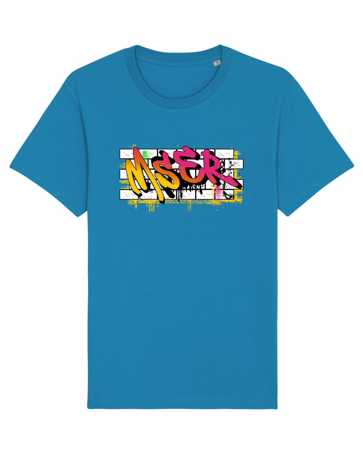 Tricou mânecă scurtă Unisex Rocker Azur