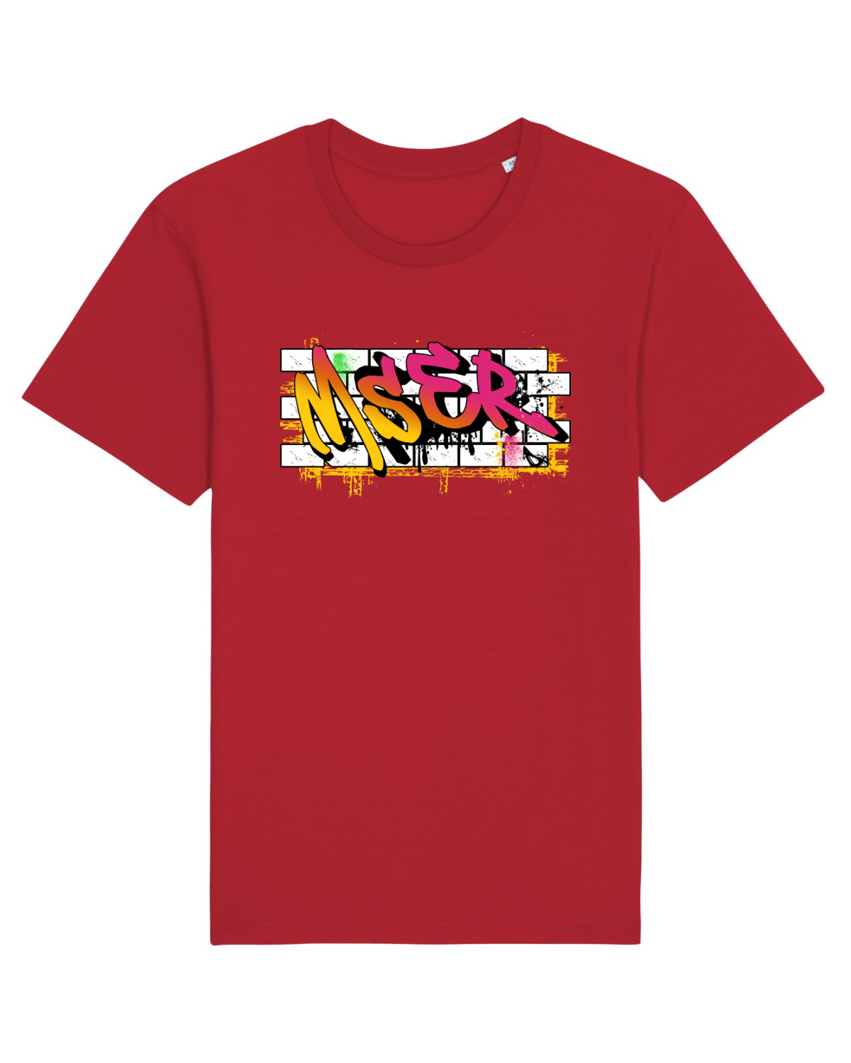 Tricou mânecă scurtă Unisex Rocker Red