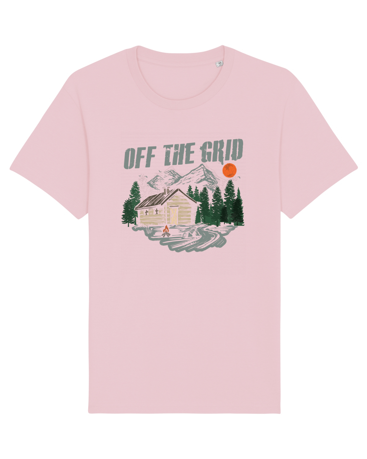 Tricou mânecă scurtă Unisex Rocker Cotton Pink