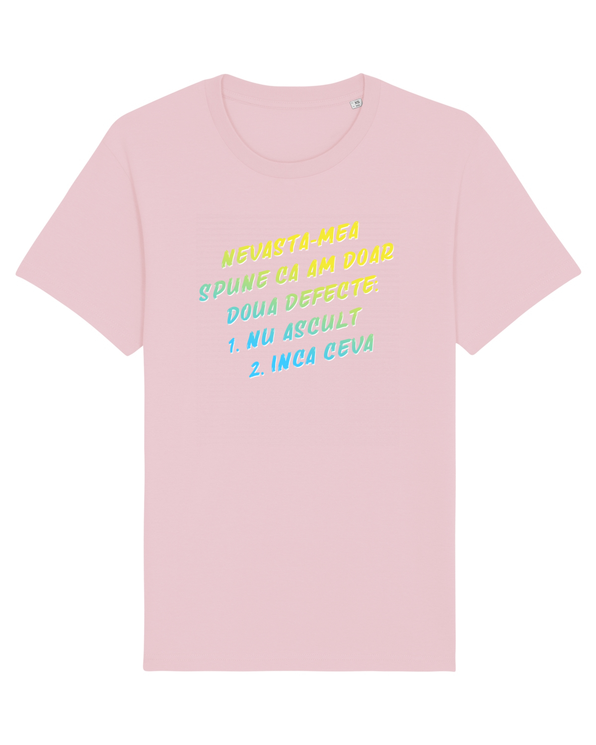 Tricou mânecă scurtă Unisex Rocker Cotton Pink