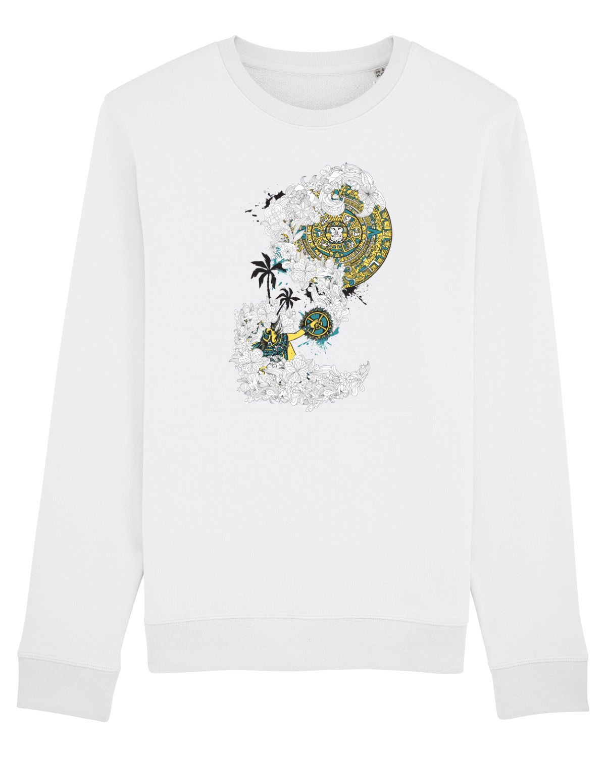 Bluză mânecă lungă Unisex Rise White