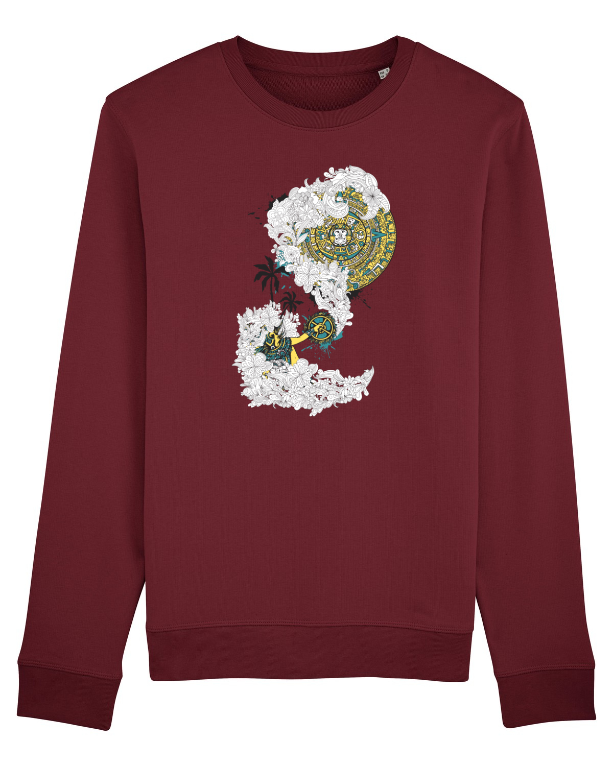Bluză mânecă lungă Unisex Rise Burgundy