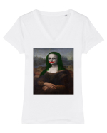 monaWHO?! Tricou mânecă scurtă guler V Damă Evoker