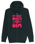 My Only Beats for Him / pentru cupluri Hanorac cu fermoar Unisex Connector