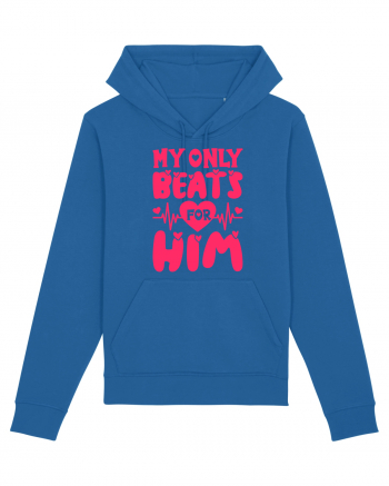 My Only Beats for Him / pentru cupluri Royal Blue