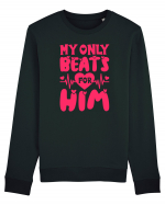 My Only Beats for Him / pentru cupluri Bluză mânecă lungă Unisex Rise