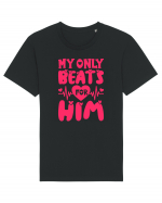 My Only Beats for Him / pentru cupluri Tricou mânecă scurtă Unisex Rocker