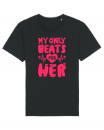 My Only Beats for Her / pentru cupluri Tricou mânecă scurtă Unisex Rocker