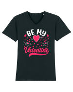Be My Valentine / pentru cupluri Tricou mânecă scurtă guler V Bărbat Presenter