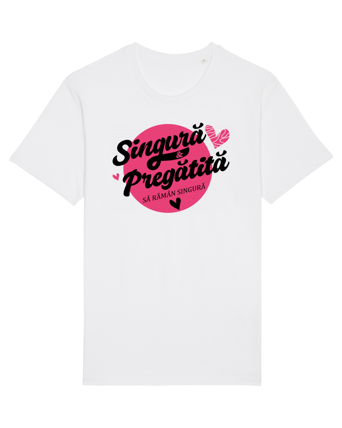 Tricou mânecă scurtă Unisex Rocker White