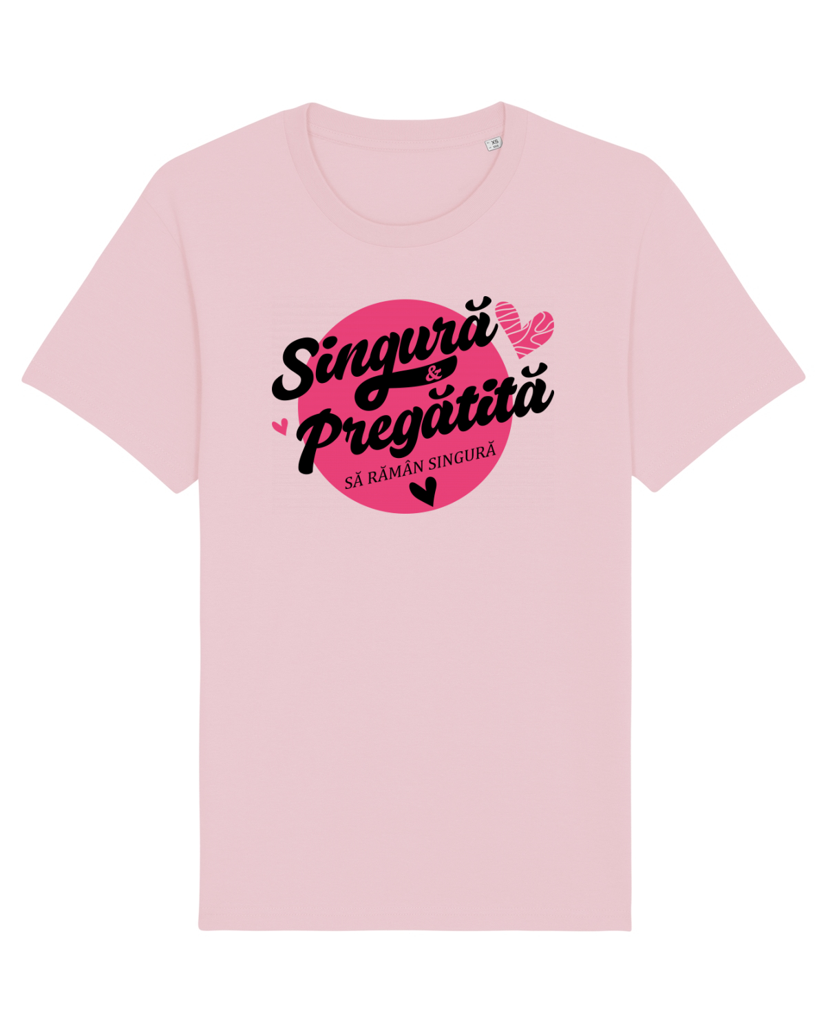 Tricou mânecă scurtă Unisex Rocker Cotton Pink