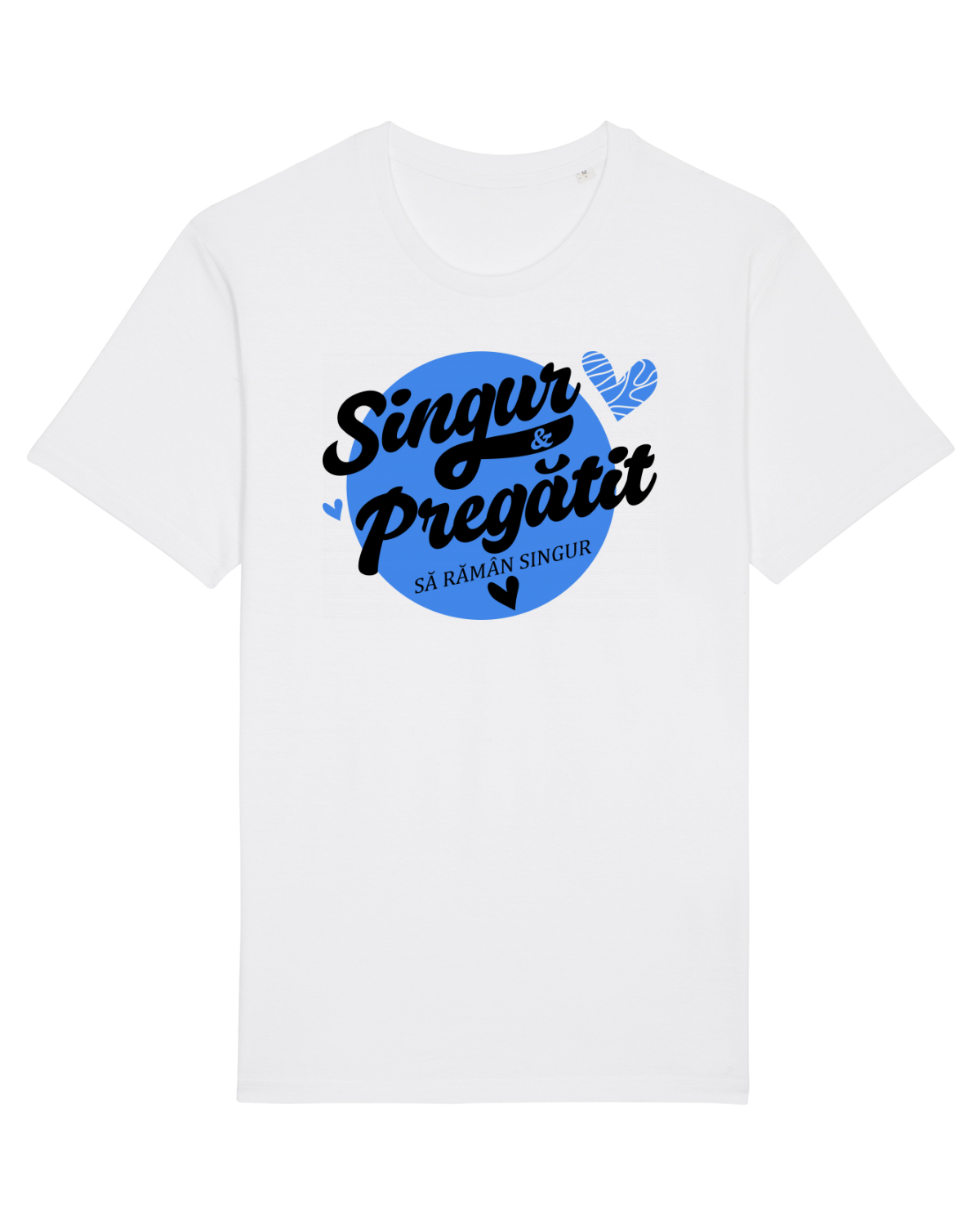 Tricou mânecă scurtă Unisex Rocker White