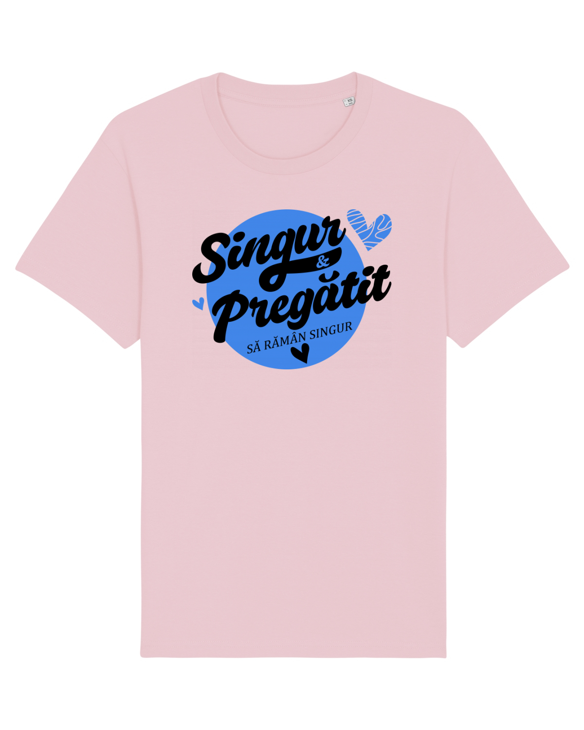 Tricou mânecă scurtă Unisex Rocker Cotton Pink