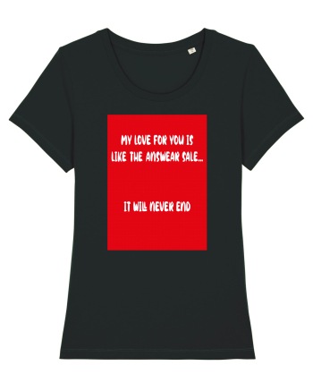 My Love For You Is Like Answear Sale Black
