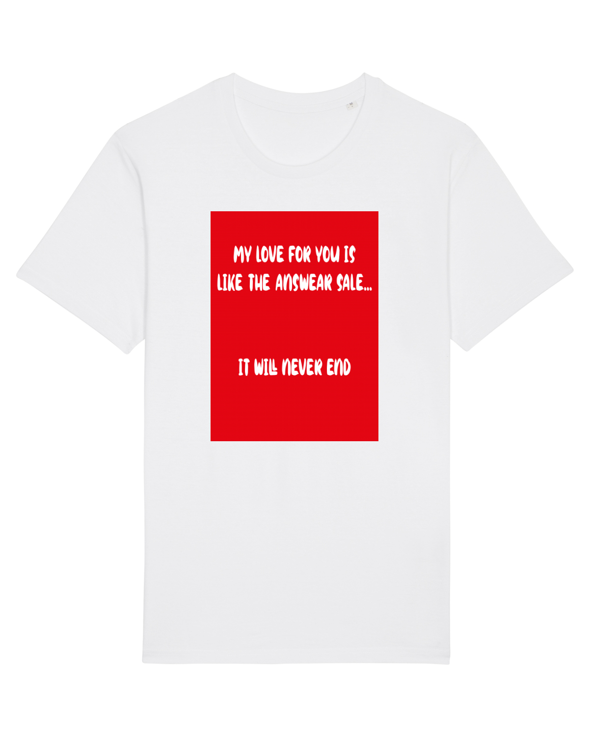 Tricou mânecă scurtă Unisex Rocker White