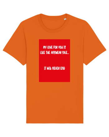 My Love For You Is Like Answear Sale Bright Orange