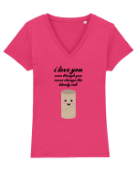 I Love You Eve Though You Never Change The Bloody Roll Tricou mânecă scurtă guler V Damă Evoker