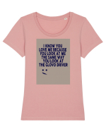Glovo Driver Tricou mânecă scurtă guler larg fitted Damă Expresser