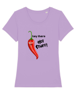 Hot Stuff Tricou mânecă scurtă guler larg fitted Damă Expresser