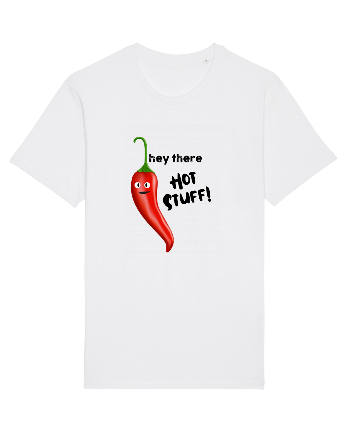 Tricou mânecă scurtă Unisex Rocker White