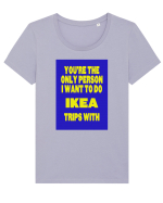 Ikea Trips Tricou mânecă scurtă guler larg fitted Damă Expresser