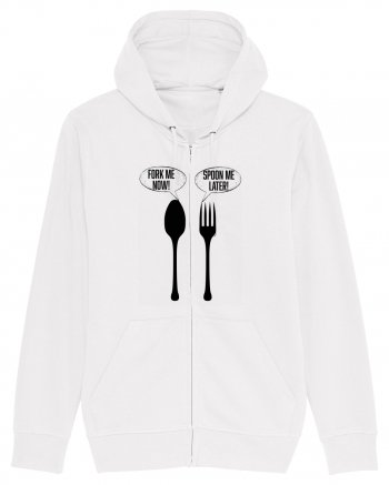 Fork Me Now, Spoon Me Later White