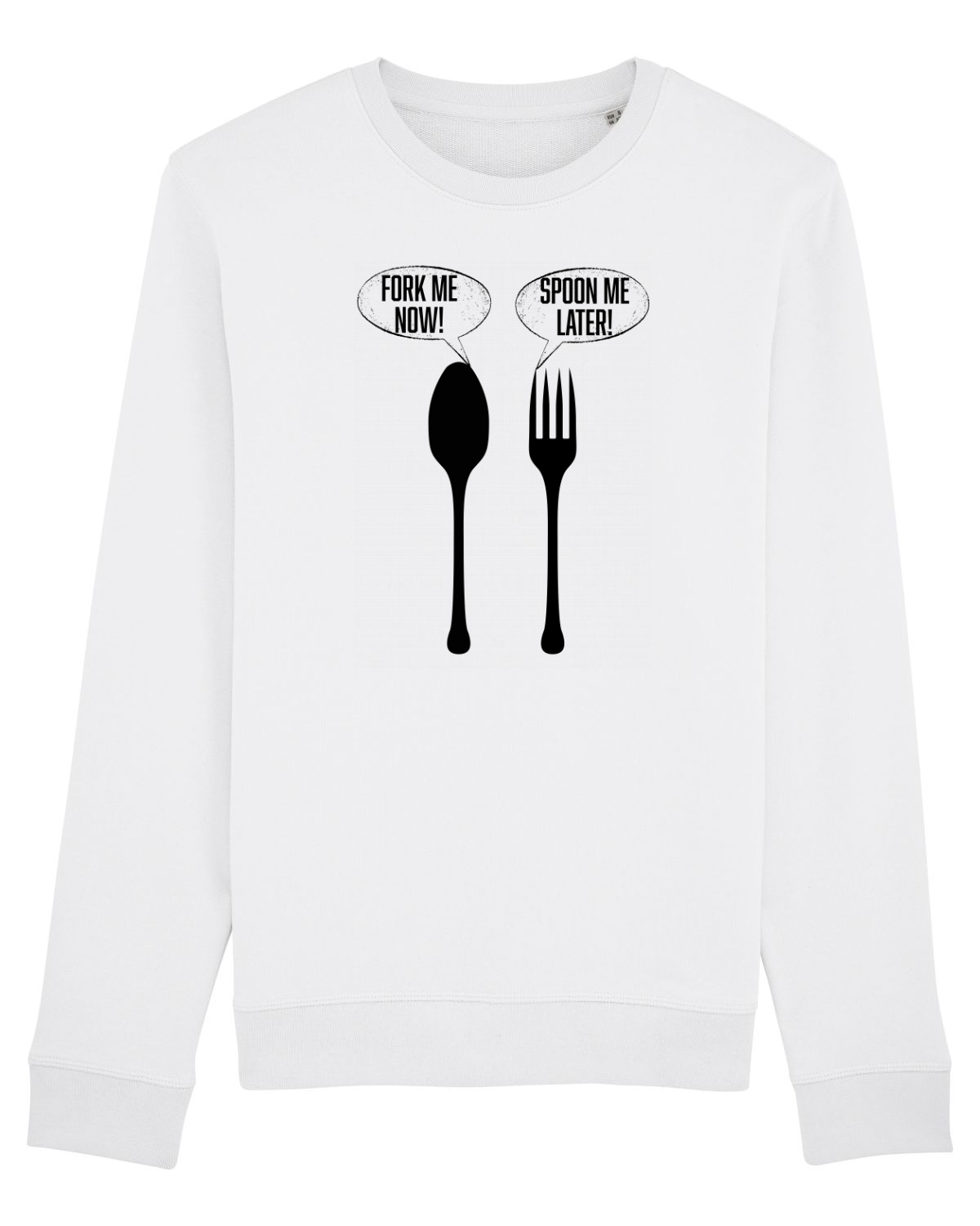 Bluză mânecă lungă Unisex Rise White