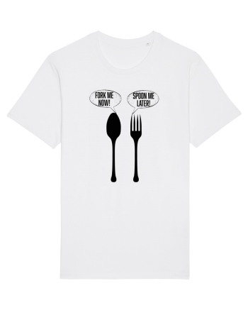 Fork Me Now, Spoon Me Later White