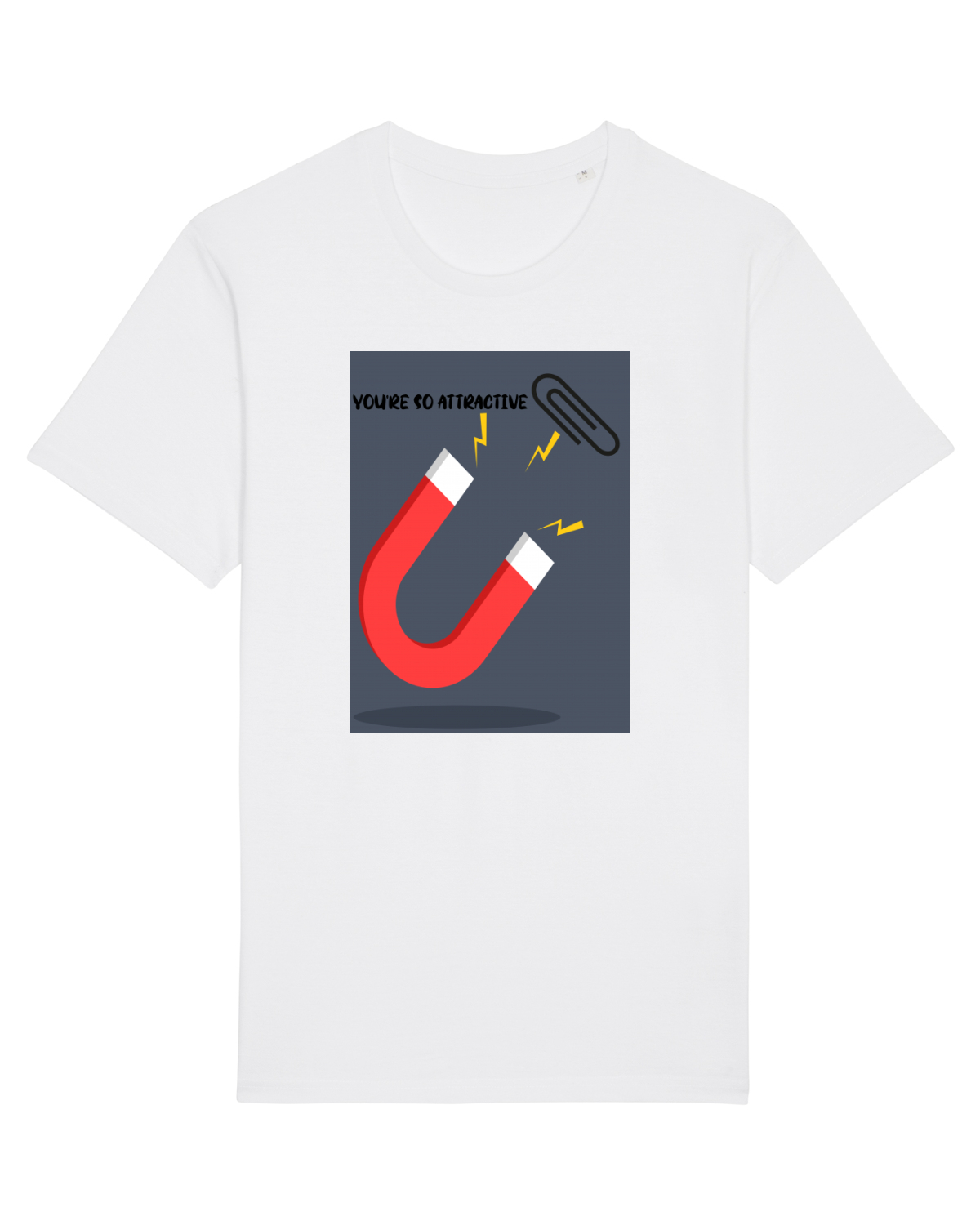 Tricou mânecă scurtă Unisex Rocker White