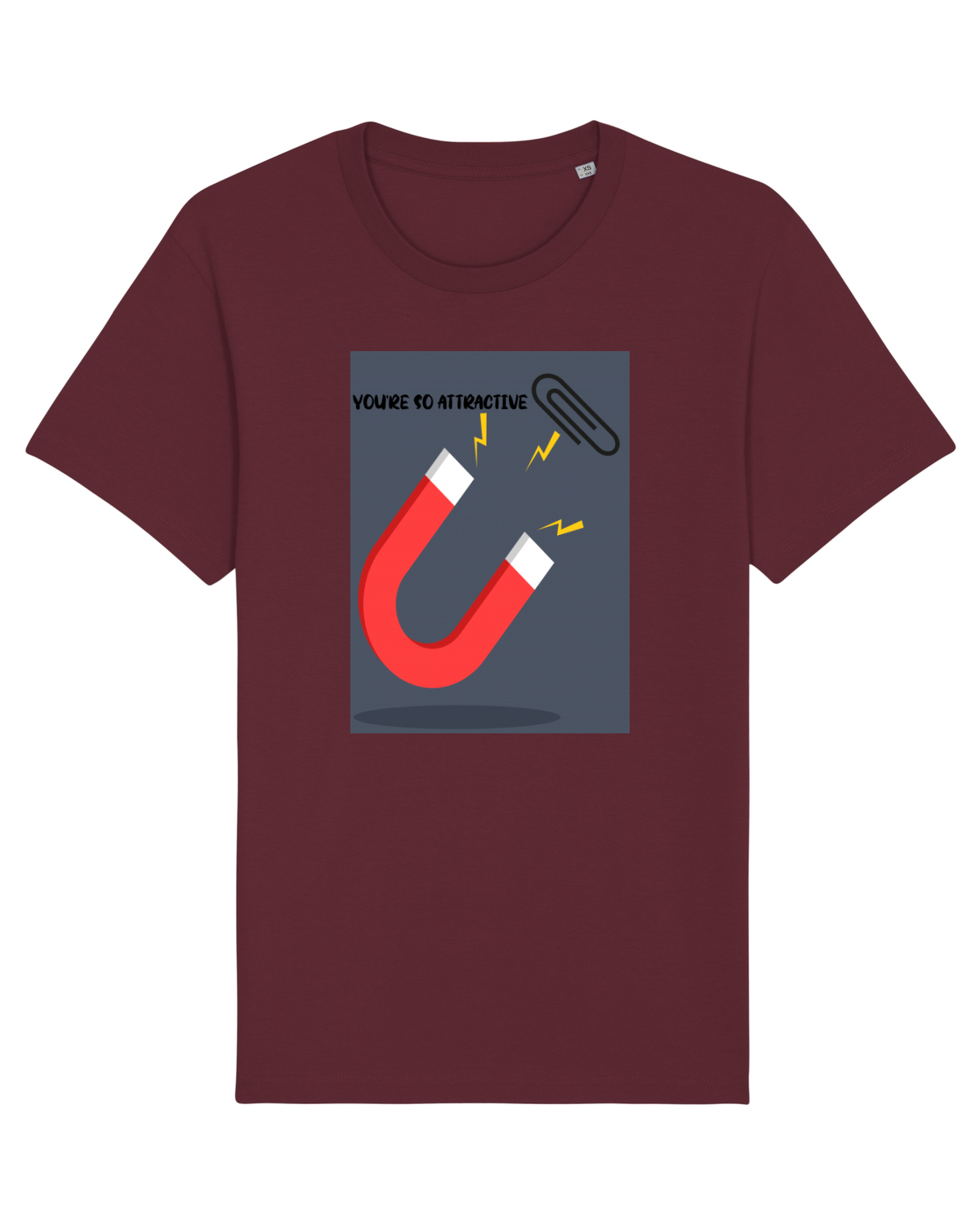 Tricou mânecă scurtă Unisex Rocker Burgundy