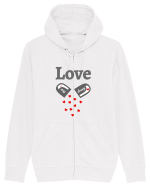 Love is my drug Hanorac cu fermoar Unisex Connector