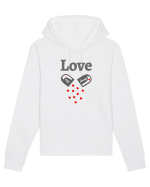 Love is my drug Hanorac Unisex Drummer