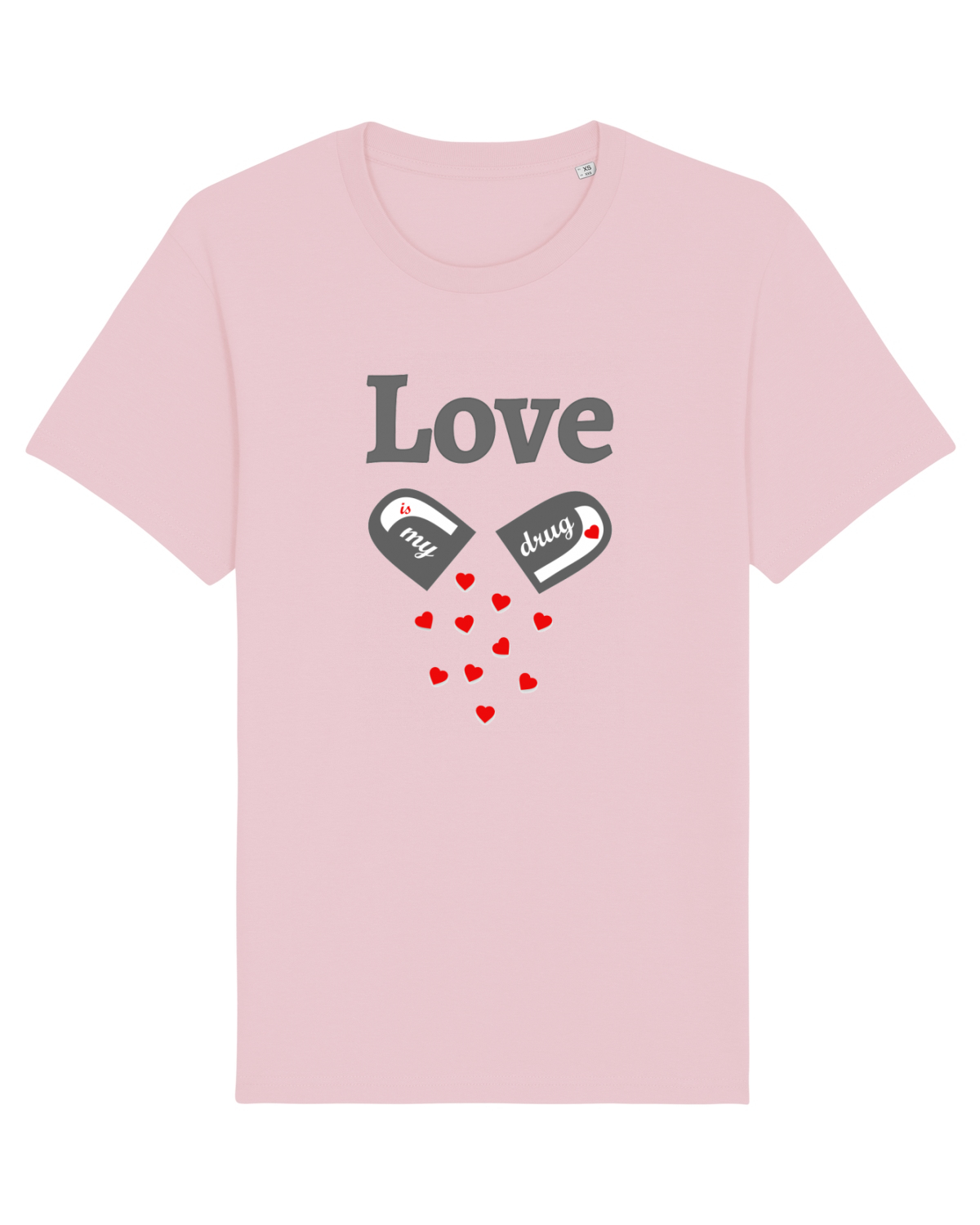 Tricou mânecă scurtă Unisex Rocker Cotton Pink