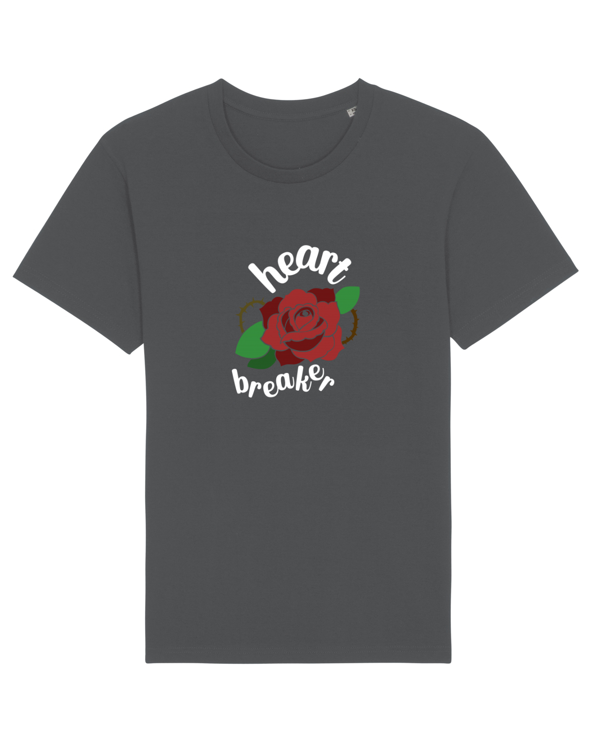 Tricou mânecă scurtă Unisex Rocker Anthracite