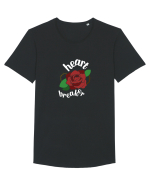 Heart Breaker (trandafir) alb Tricou mânecă scurtă guler larg Bărbat Skater