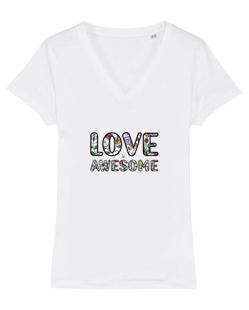 Love is Awesome White