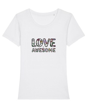 Love is Awesome White