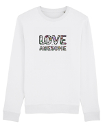 Love is Awesome Bluză mânecă lungă Unisex Rise