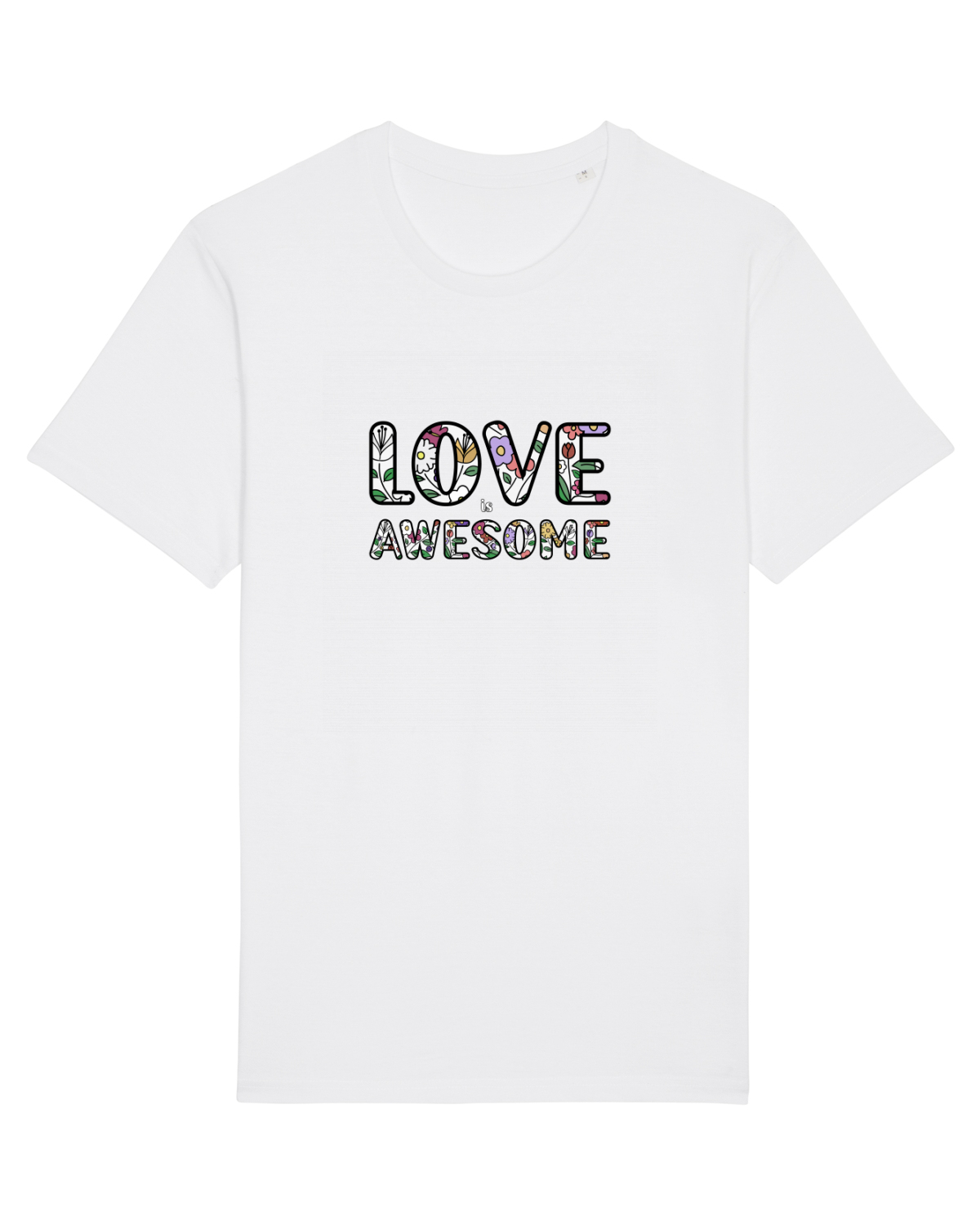 Tricou mânecă scurtă Unisex Rocker White