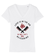 Barbeque Love Tricou mânecă scurtă guler V Damă Evoker