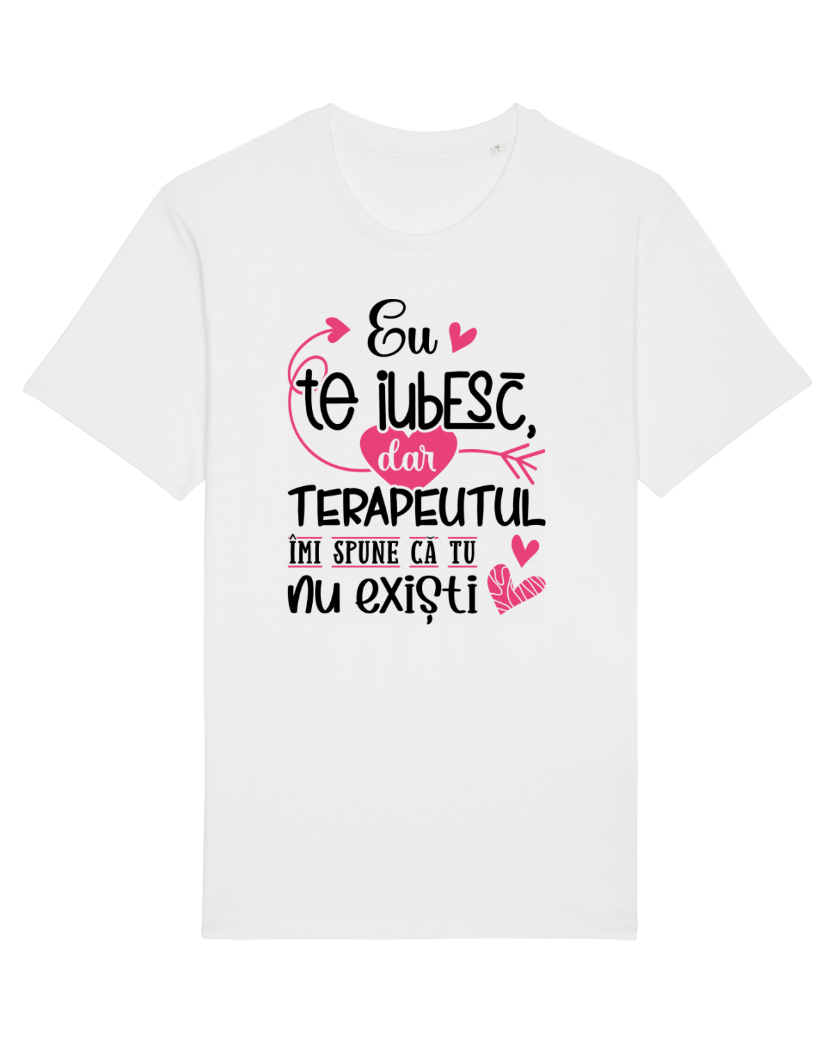 Tricou mânecă scurtă Unisex Rocker White