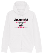 Amorezata pana peste cap Hanorac cu fermoar Unisex Connector