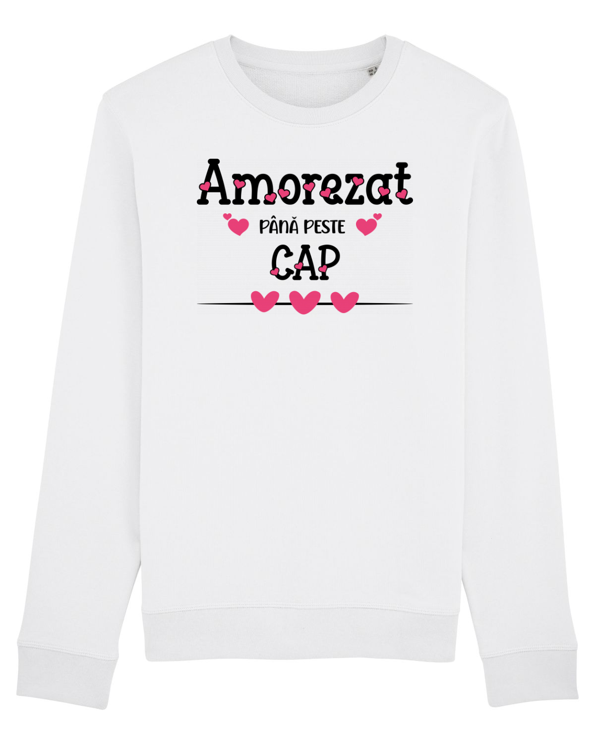 Bluză mânecă lungă Unisex Rise White